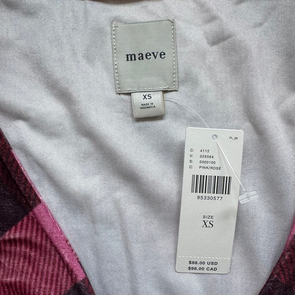 Maeve (Anthropologie) Velvet Babydoll Top - Size XS - Picture 3 of 7